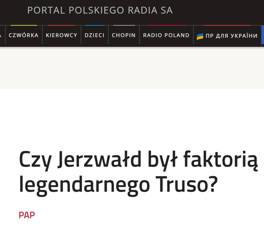 Read more about the article <strong>Czy Jerzwałd był faktorią legendarnego Truso?</strong>